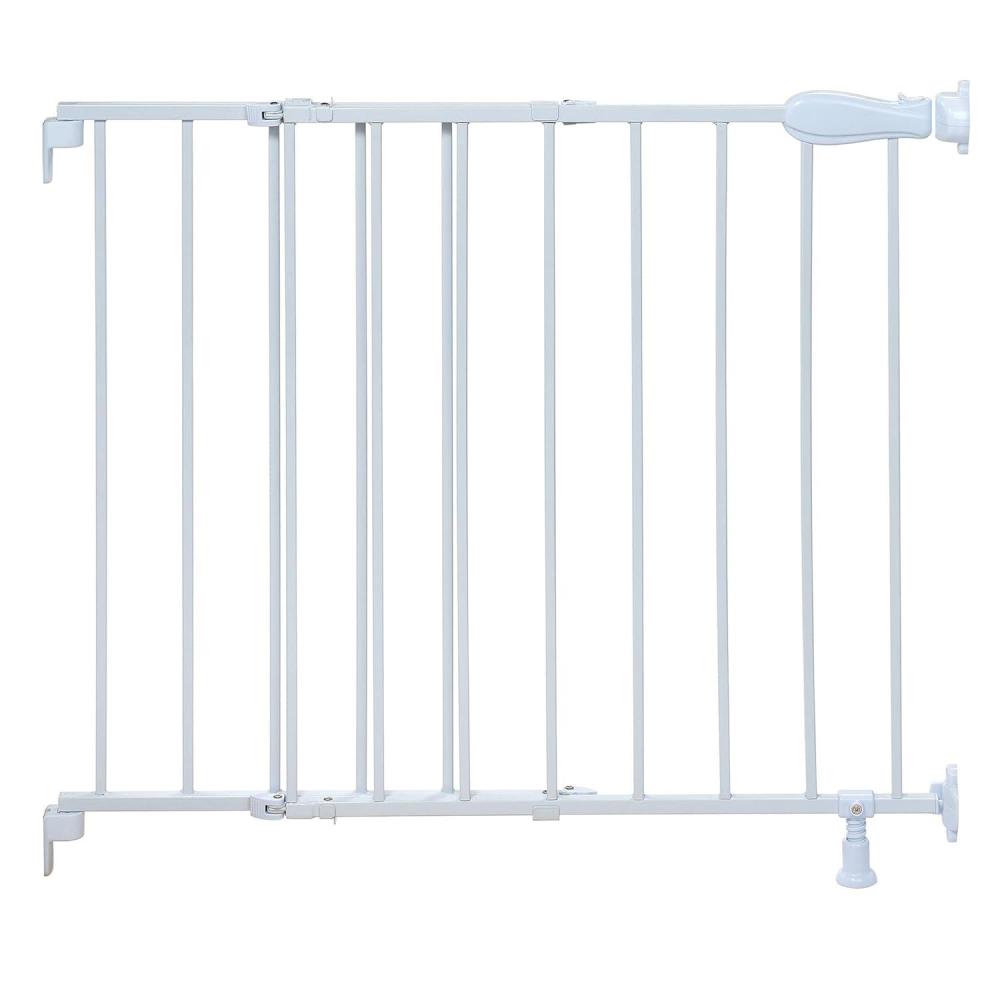 imageSummer Infant Top of Stairs Simple to Secure Metal Baby Gate White Metal Finish 30 Tall Fits Openings up to 29 to 42 Wide Baby and Pet Gate for Doorways and Stairways