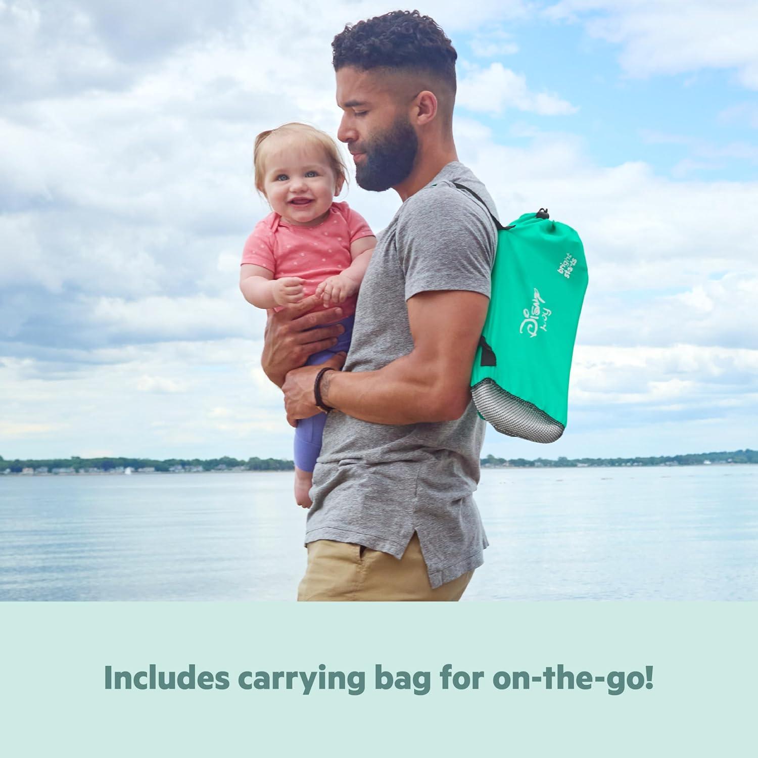 imageSummer by Bright Starts Pop N Sit Portable Booster Chair Floor Seat IndoorOutdoor Use Compact Fold Coral 6 Mos 3 YrsLittle Mermaid