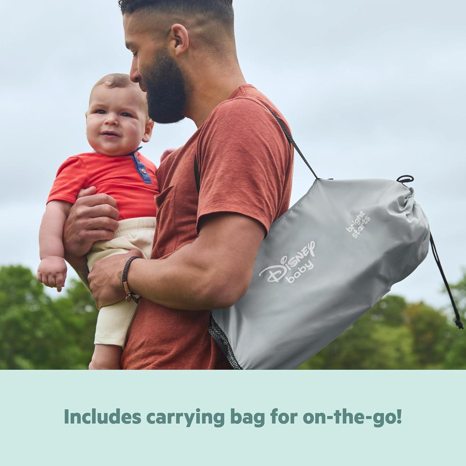 imageSummer by Bright Starts Pop N Sit Portable Booster Chair Floor Seat IndoorOutdoor Use Compact Fold Coral 6 Mos 3 YrsWinnie The Pooh